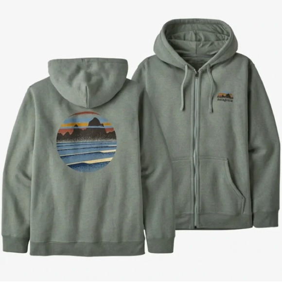 Patagonia Other - Patagonia Unisex Skyline Stencil Uprisal Hoodie Mens small Women’s Medium